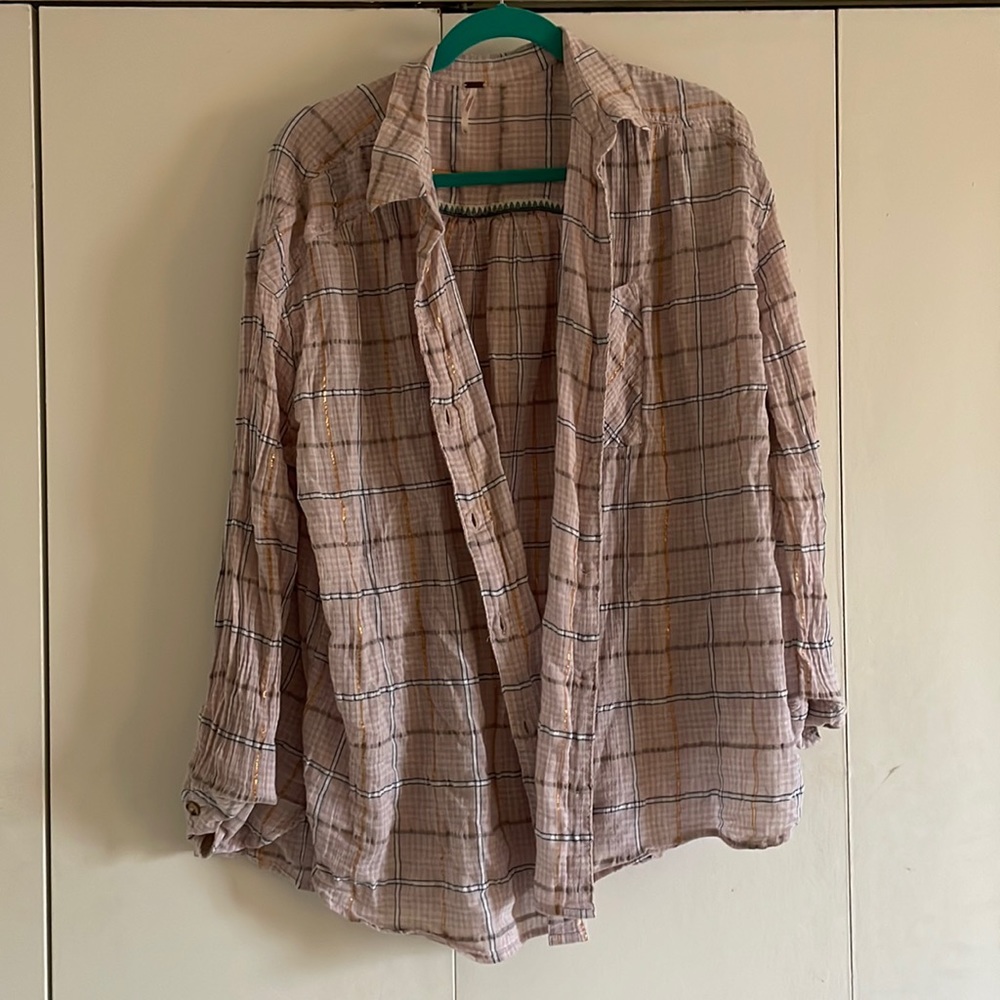 Free People long sleeve button down
